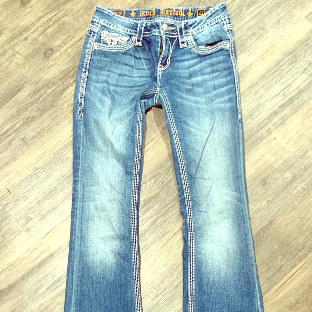 ROCK REVIVAL BLUE JEANS - BOOT CUT